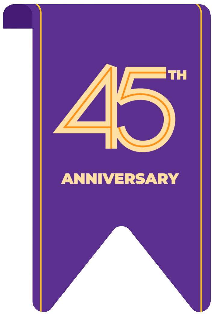 45th anniversary ribbon